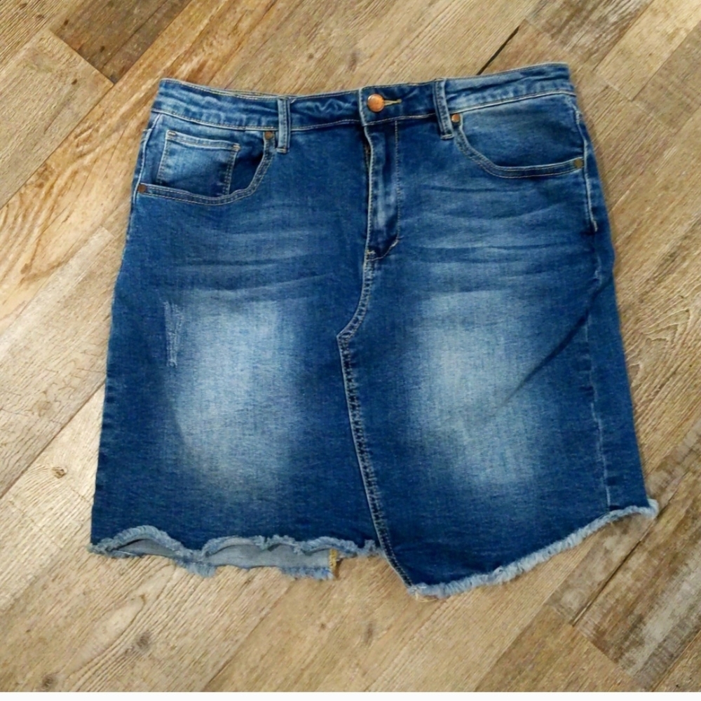 Classic Blue Denim Mini Skirt